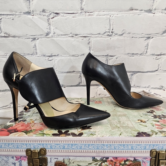 Jimmy Choo Heath Monk Strap Heels In Black - Picture 3 of 7